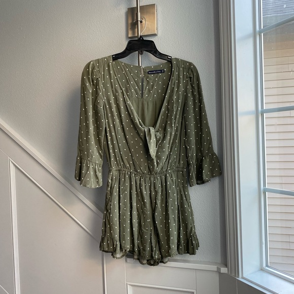 Abercrombie & fitch green polka dot romper - Picture 6 of 6